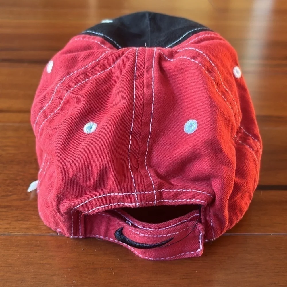 Nike Red, Black, and White Toddler Cap 2009